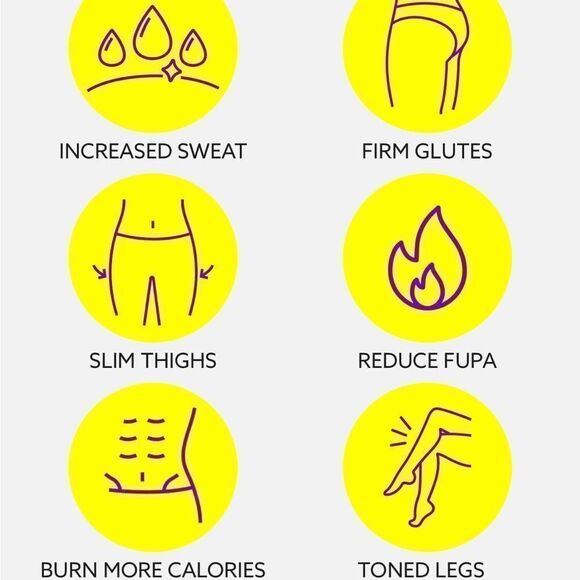 Hot Shapers Capri Length High Waist Sweat Pants - Picture 8 of 8